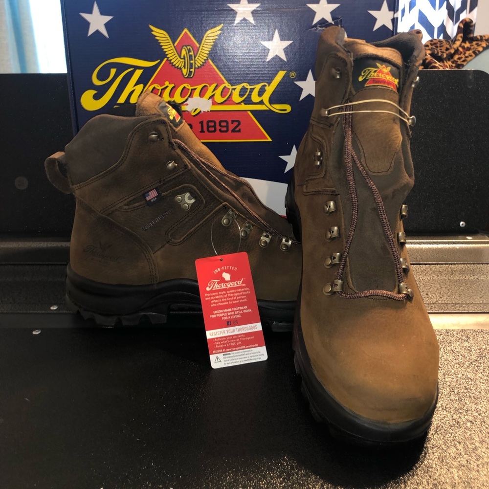 11.5 D men’s 6” Steel Toe Boot Brn